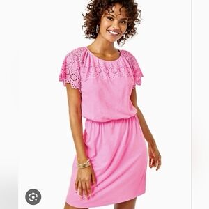 Lilly Pulitzer Pink Eyelet Dress